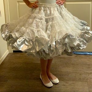 Vintage white & silver petticoat by Royal Petticoats